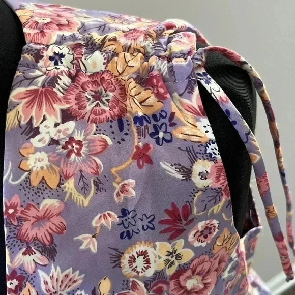 ACT I Vintage Floral Sleeveless Vneck Boho Dress - Picture 5 of 7